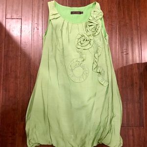 Green Party Dress